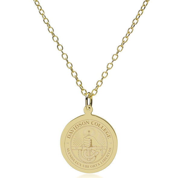 Davidson 14K Gold Pendant & Chain Shot #2
