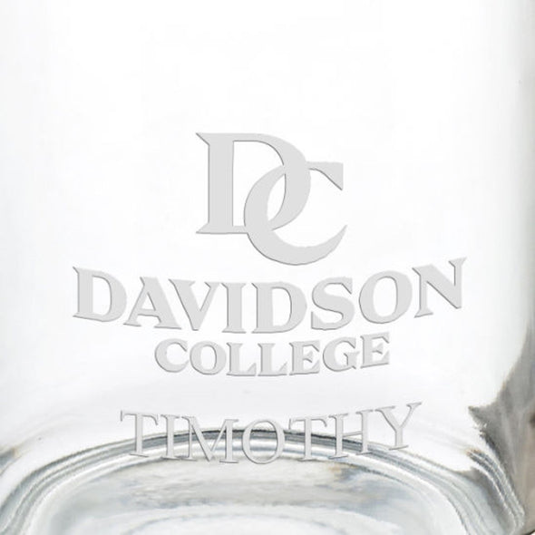 Davidson College 13 oz Glass Coffee Mug Shot #3