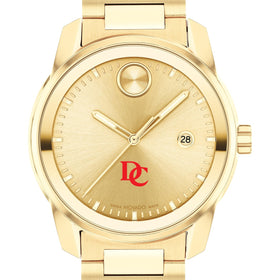 Davidson College Men's Movado BOLD Gold with Date Window Shot #1