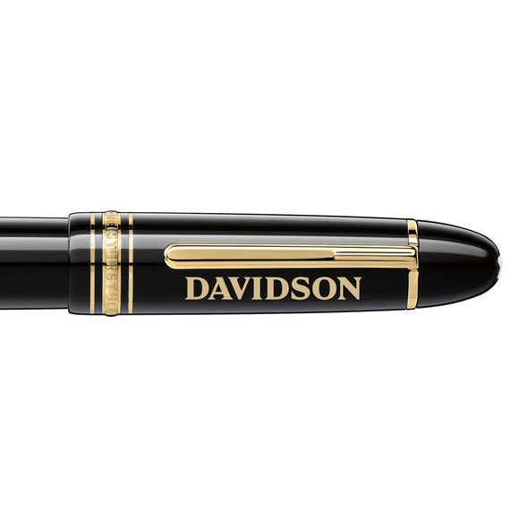 Davidson College Montblanc Meisterstück 149 Fountain Pen in Gold Shot #2