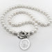 Davidson College Pearl Necklace with Sterling Silver Charm