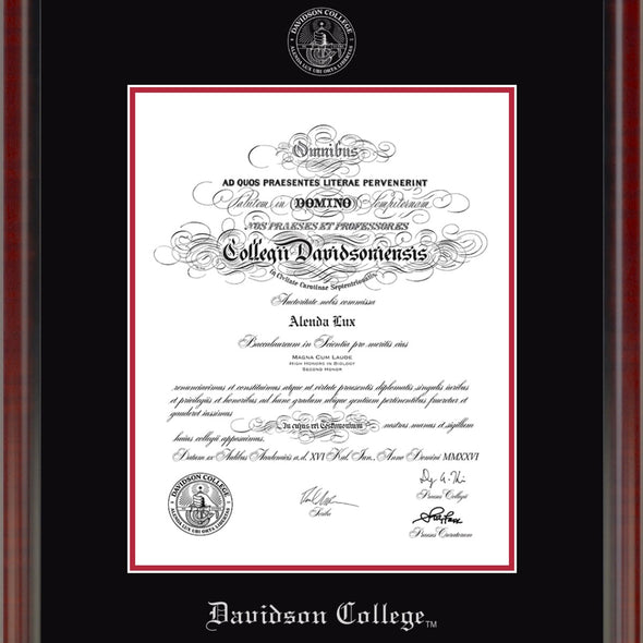 Davidson Diploma Frame - Fidelitas Shot #2