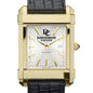 Davidson Men's Gold Watch with 2-Tone Dial & Leather Strap at M.LaHart & Co. Shot #1