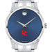 Davidson Men's Movado Collection Stainless Steel Watch with Blue Dial