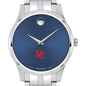 Davidson Men's Movado Collection Stainless Steel Watch with Blue Dial Shot #1