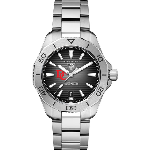 Davidson Men's TAG Heuer Steel Automatic Aquaracer with Black Dial Shot #2