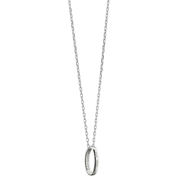 Davidson Monica Rich Kosann "Carpe Diem" Poesy Ring Necklace in Silver Shot #2