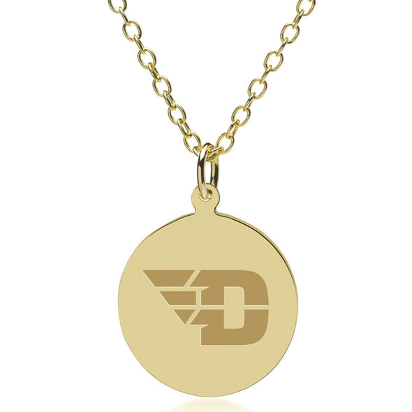 Dayton 14K Gold Pendant & Chain Shot #1