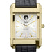 Dayton Men's Gold Watch with 2-Tone Dial & Leather Strap at M.LaHart & Co.