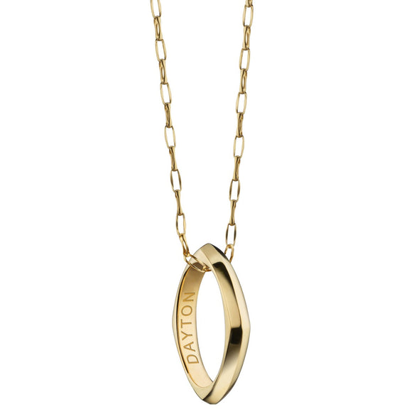 Dayton Monica Rich Kosann Poesy Ring Necklace in Gold Shot #1