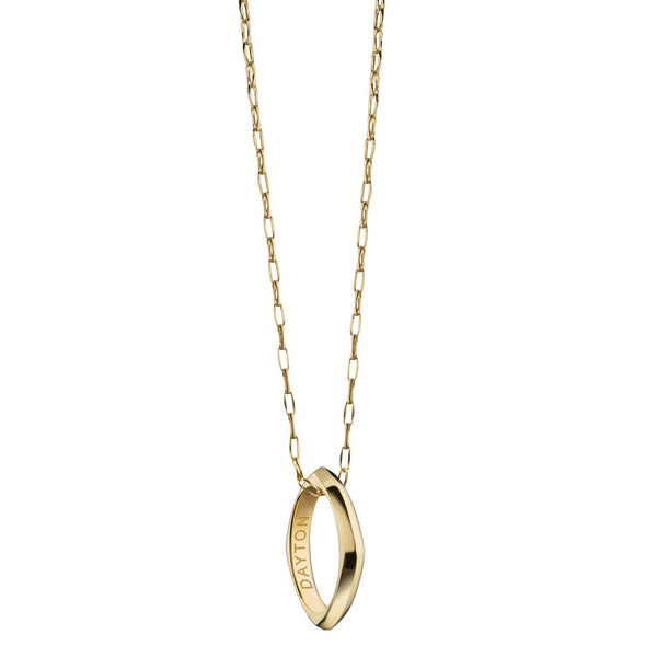 Dayton Monica Rich Kosann Poesy Ring Necklace in Gold Shot #2