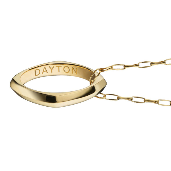 Dayton Monica Rich Kosann Poesy Ring Necklace in Gold Shot #3