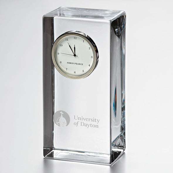 Dayton Tall Glass Desk Clock by Simon Pearce Shot #1