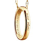 DDD Monica Rich Kosann Carpe Diem Poesy Ring Necklace Gold Shot #3