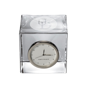 Delaware Glass Desk Clock by Simon Pearce Shot #1