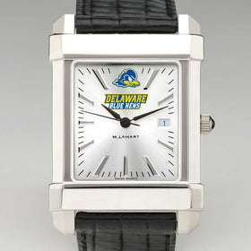 Delaware Men&#39;s Collegiate Watch with Leather Strap Shot #1