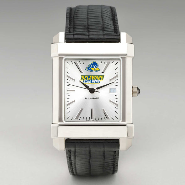 Delaware Men's Collegiate Watch with Leather Strap Shot #2