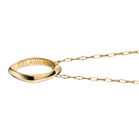 Delaware Monica Rich Kosann Poesy Ring Necklace in Gold Shot #3