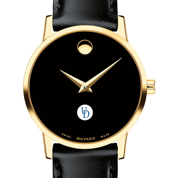 Delaware Women's Movado Gold Museum Classic Leather Shot #1