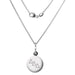 Delta Delta Delta Sterling Silver Necklace with Silver Charm