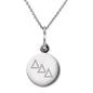 Delta Delta Delta Sterling Silver Necklace with Silver Charm Shot #2