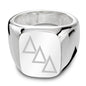 Delta Delta Delta Sterling Silver Rectangular Cushion Ring Shot #2