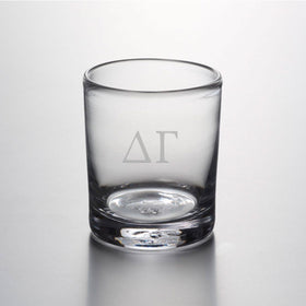 Delta Gamma Double Old Fashioned Glasses by Simon Pearce Shot #1