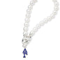 Delta Gamma Pearl Bracelet with Greek Letter Charm Shot #1