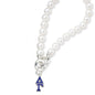 Delta Gamma Pearl Bracelet with Greek Letter Charm Shot #2