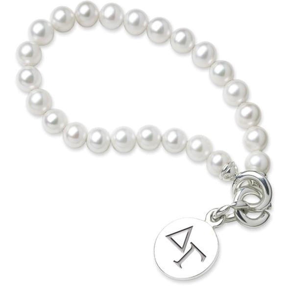 Delta Gamma Pearl Bracelet with Sterling Silver Charm Shot #2