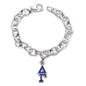 Delta Gamma Sterling Silver Charm Bracelet w/ Letter Charm Shot #1