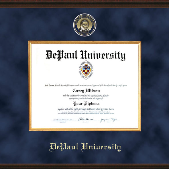 DePaul Diploma Frame - Excelsior Shot #2