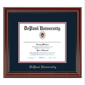 DePaul Diploma Frame, the Fidelitas Shot #1