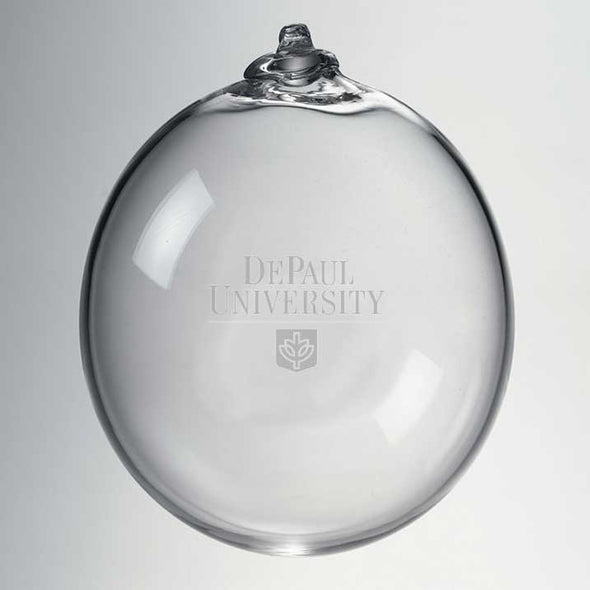DePaul Glass Ornament by Simon Pearce Shot #2
