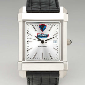 DePaul Men&#39;s Collegiate Watch with Leather Strap Shot #1