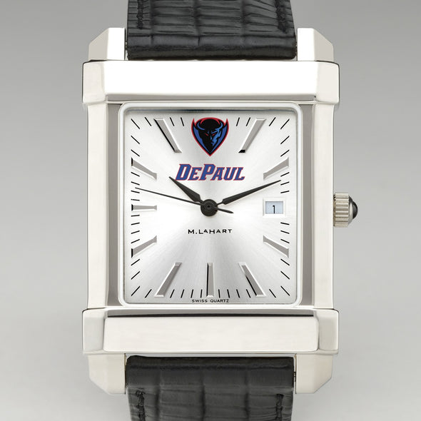 DePaul Men's Collegiate Watch with Leather Strap Shot #1
