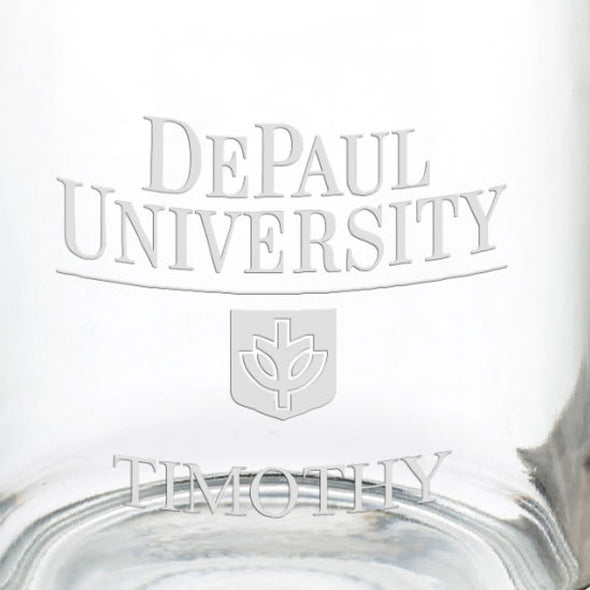 DePaul University 13 oz Glass Coffee Mug Shot #3
