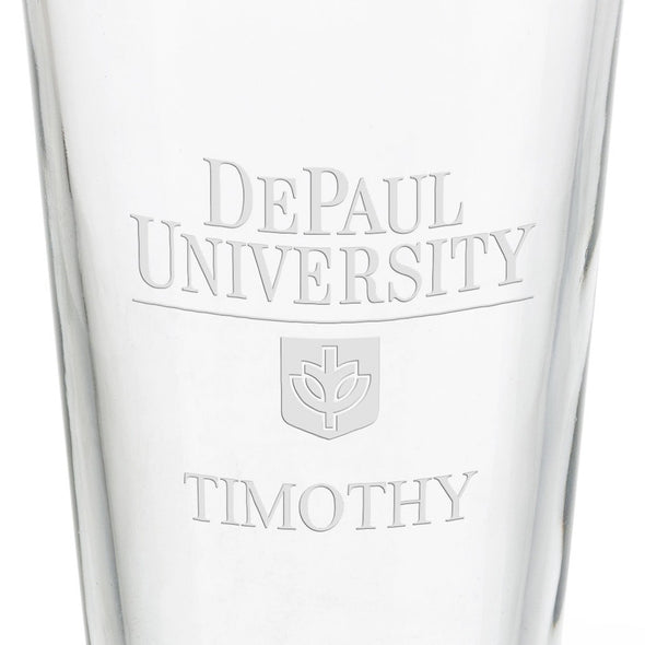 DePaul University 16 oz Pint Glass- Set of 4 Shot #3