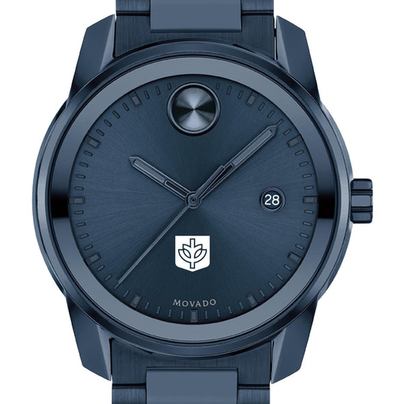 DePaul University Men's Movado BOLD Blue Ion with Date Window Shot #1