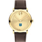 DePaul University Men's Movado BOLD Gold with Chocolate Leather Strap Shot #2