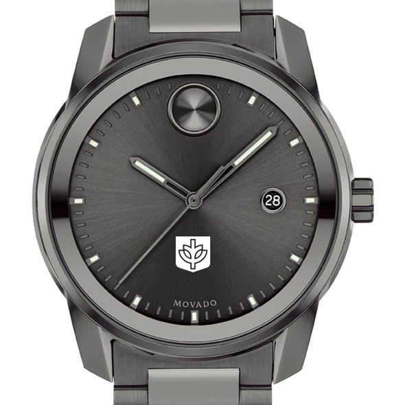 DePaul University Men's Movado BOLD Gunmetal Grey with Date Window Shot #1