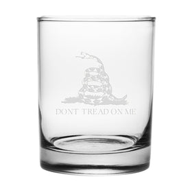 "Don't Tread on Me" Tumbler Glasses - Made in the USA Shot #1