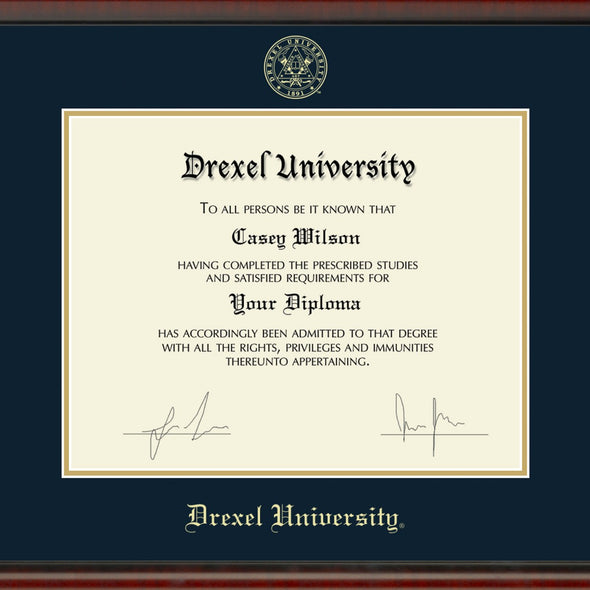 Drexel Diploma Frame, the Fidelitas Shot #2