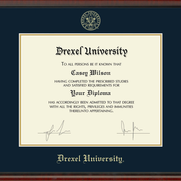 Drexel Diploma Frame, the Fidelitas Shot #2