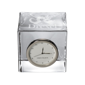 Drexel Glass Desk Clock by Simon Pearce Shot #1