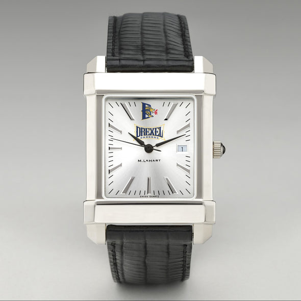 Drexel Men's Collegiate Watch with Leather Strap Shot #2