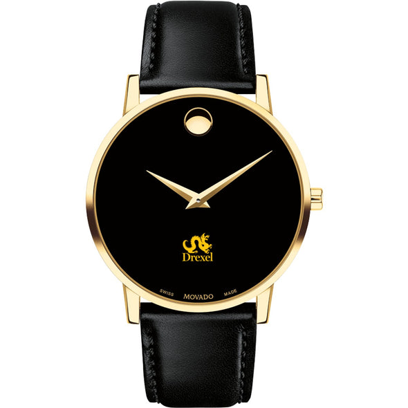 Drexel Men's Movado Gold Museum Classic Leather Shot #2