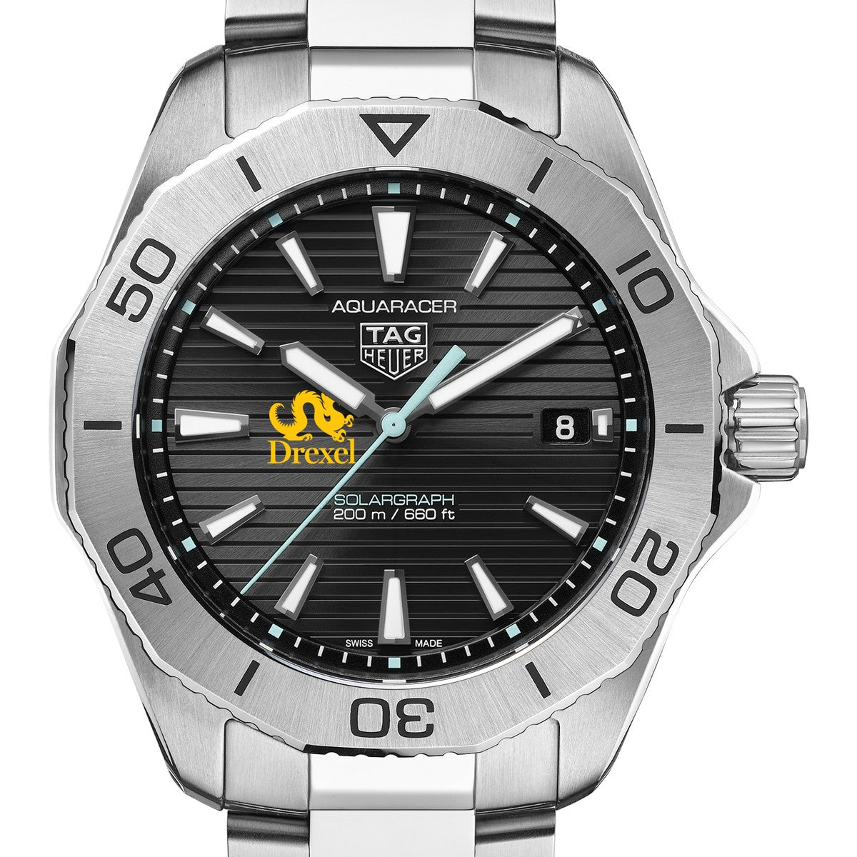 Drexel Men's TAG Heuer Steel Solargraph Aquaracer with Black Dial | M ...