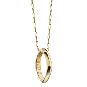 Drexel Monica Rich Kosann Poesy Ring Necklace in Gold Shot #1