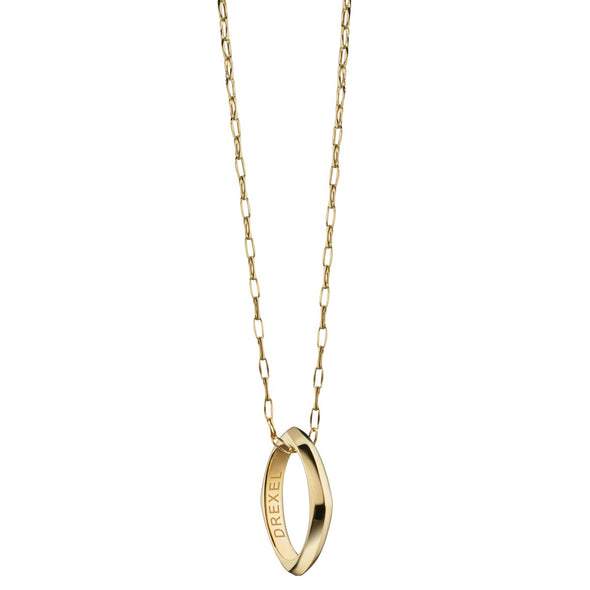 Drexel Monica Rich Kosann Poesy Ring Necklace in Gold Shot #2